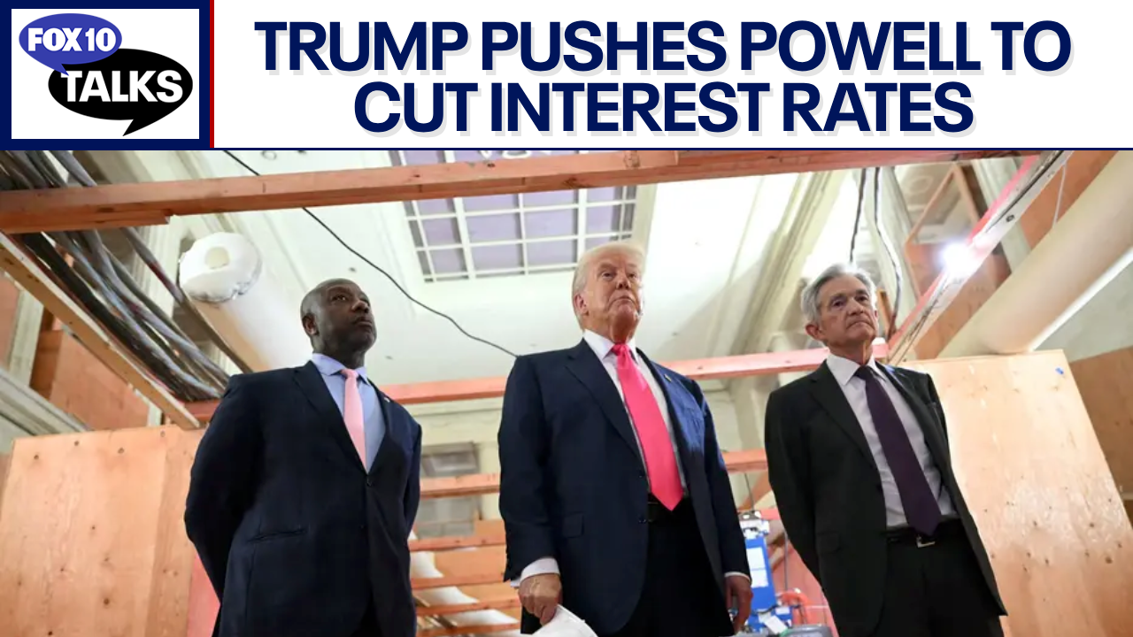 President Trump meets with Chairman Jermone Powell at Federal Reserve