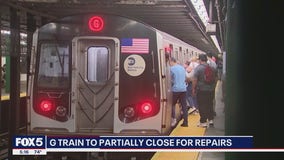 G train partially closing for repairs