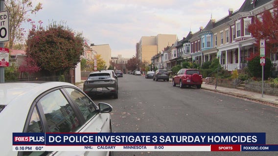 Three homicides on Saturday in DC, police investigate