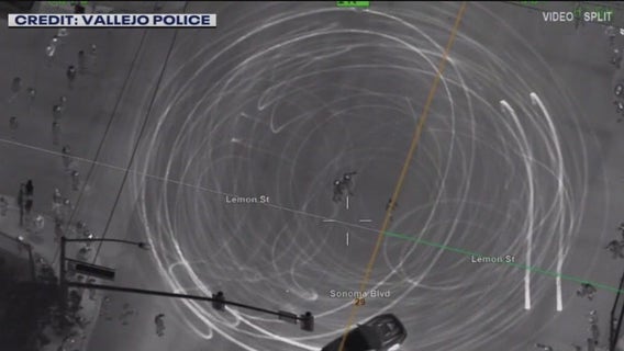 Vallejo police shut down sideshow with 250 cars