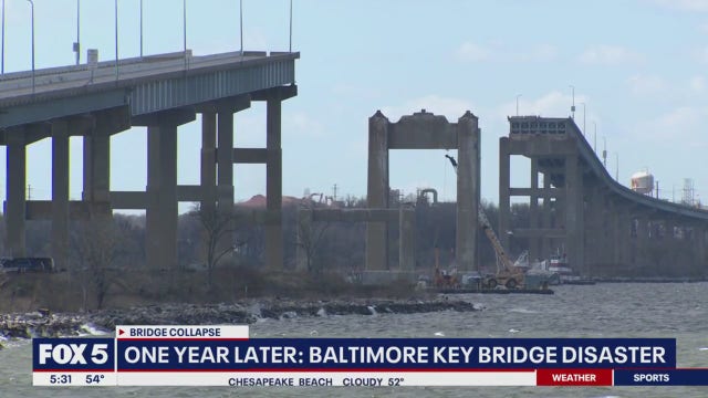 Baltimore Bridge Collapse: Leaders mark 1 year since Francis Scott Key Bridge disaster