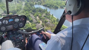 Michigan real estate agent flies helicopter to sell houses