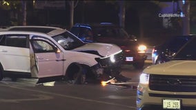 Armed carjacking ends in crash on Chicago's South Side