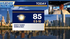 Chicago weather: Hazy sun today ahead of showers Sunday