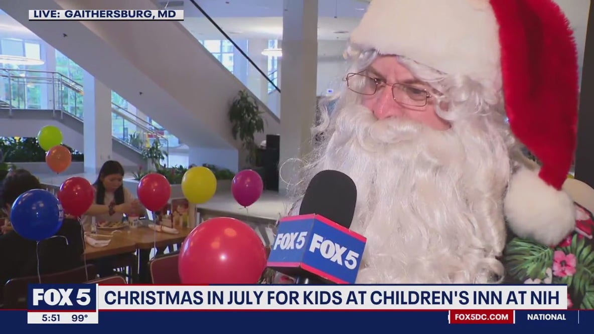 Christmas comes early for kids at Children's Inn at NIH