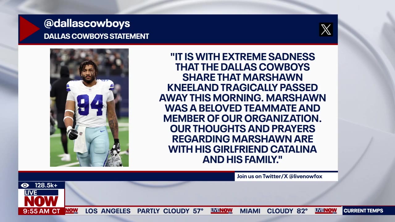 Dallas Cowboys DE Marshawn Kneeland dies at 24