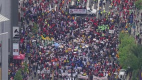 May Day protest in DTLA