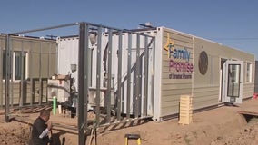 Container housing helps struggling families in Glendale