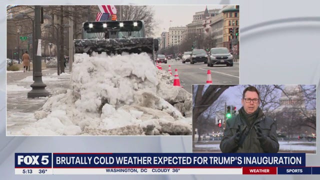 Inauguration Day weather: Arctic blast expected to freeze festivities in DC