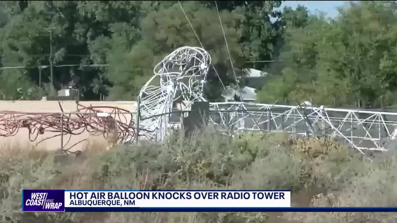 Hot-air balloon into radio tower | West Coast Wrap