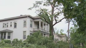 Cleanup efforts underway in Evanston after severe storms pass through