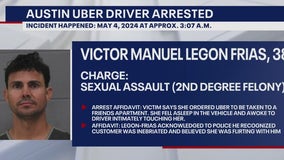 Uber driver in Austin arrested