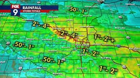 MN weather: Rain totals from Monday's storm