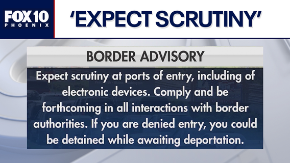 Canada tells residents 'expect scrutiny' when coming to US