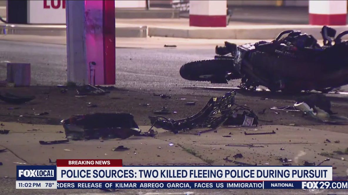 2 people riding suspected stolen motorcycle killed during pursuit: police sources