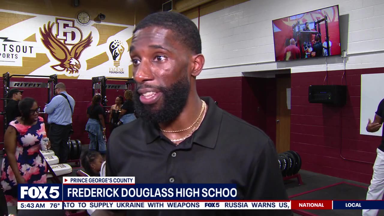 Frederick Douglass High School gets new weight room