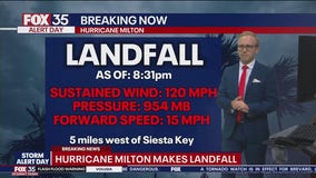 Hurricane Milton makes Fla. landfall as Cat 3 hurricane