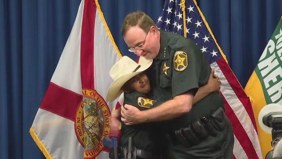 Sheriff Grady Judd swears in boy with brain cancer as honorary Polk County deputy
