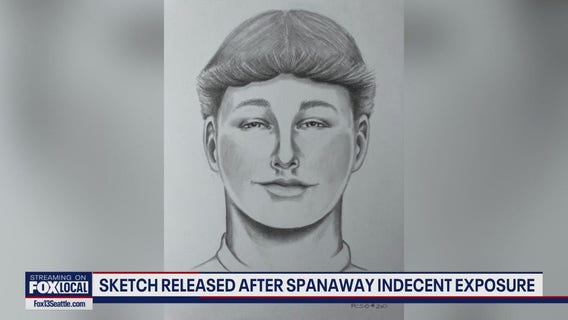 Sketch released of suspect in Spanaway indecent exposure
