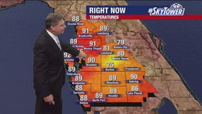 Tampa weather: Few showers on Wednesday