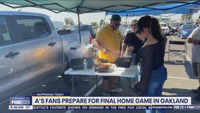 A's fans prepare for final home game in Oakland