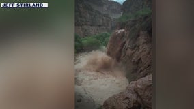 Video shows flooding at Havasupai Falls