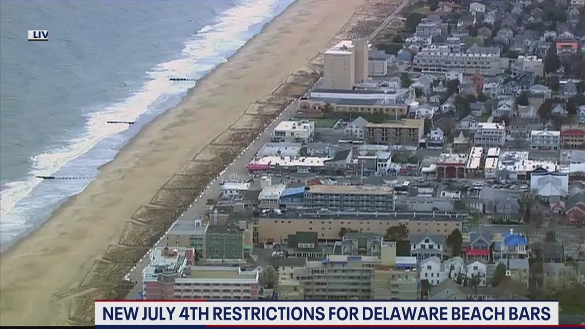New restrictions in place for Delaware beach bars ahead of Fourth of July weekend after COVID-19 cases jump