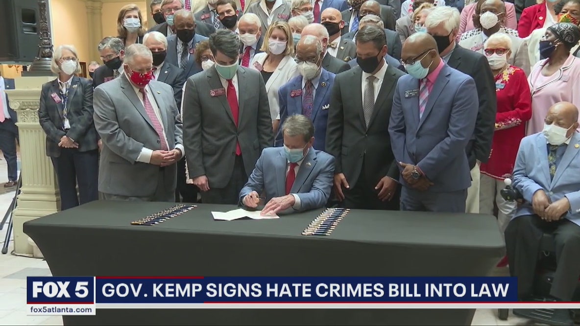 Gov. Kemp signs hate crime bill into law