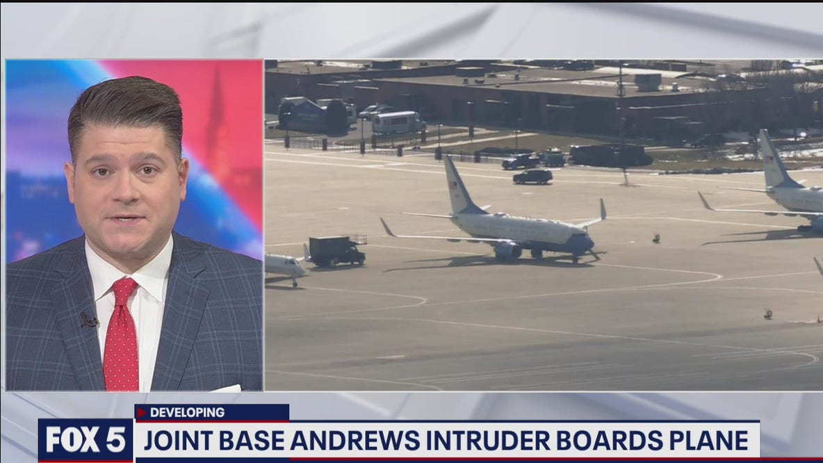 Joint Base Andrews intruder boards plane