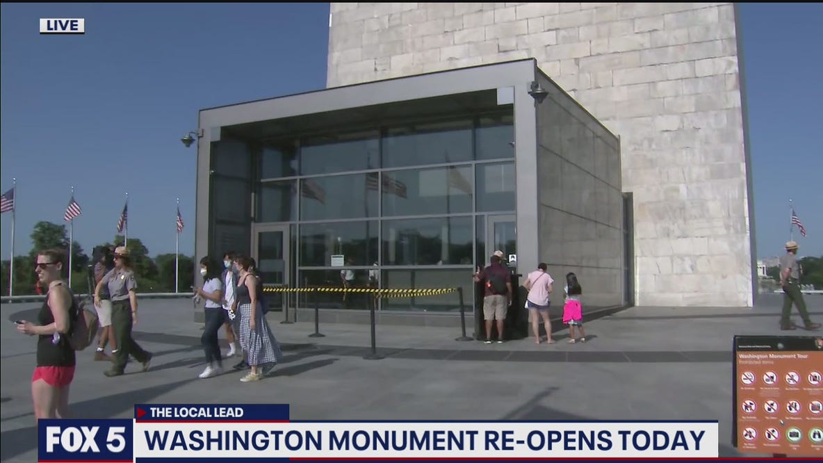 Visitors return to Washington Monument