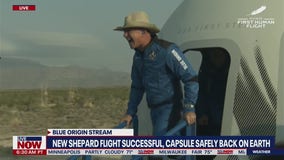 Exiting the capsule: Blue Origin crew successfully back on Earth | LiveNOW from FOX