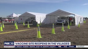 Vaccine site reopens in The Villages