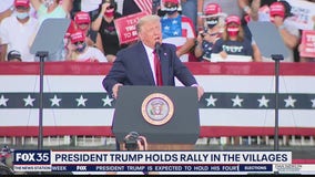 President Trump holds rally in The Villages