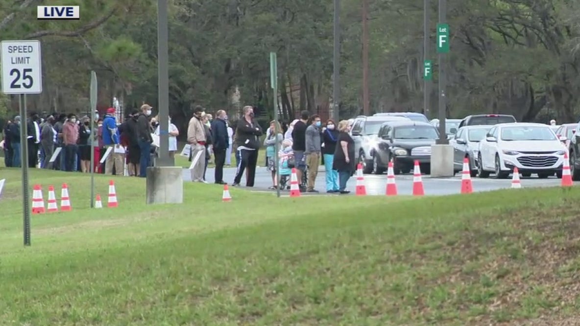 Hundreds of doses left over at federal vaccine site in Orlando