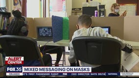 Mixed messaging on masks in schools