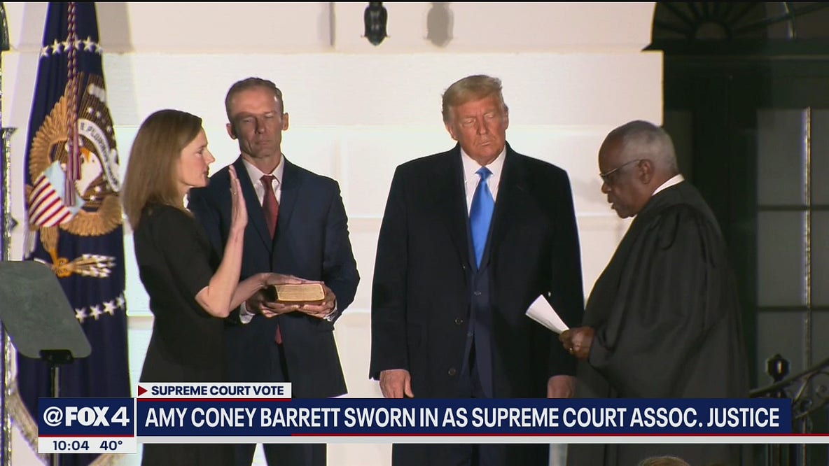 Amy Coney Barrett sworn in as Supreme Court associate justice