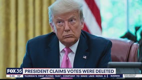 Trump claims votes were deleted
