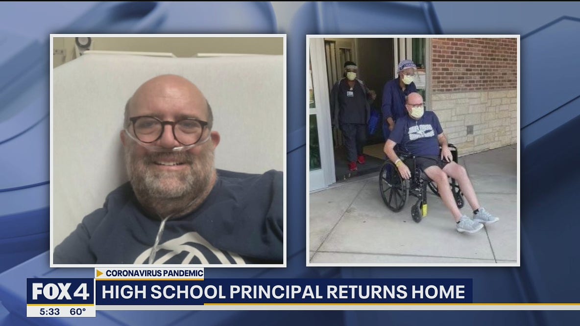 Flower Mound HS Principal back home after six weeks in hospital battling COVID