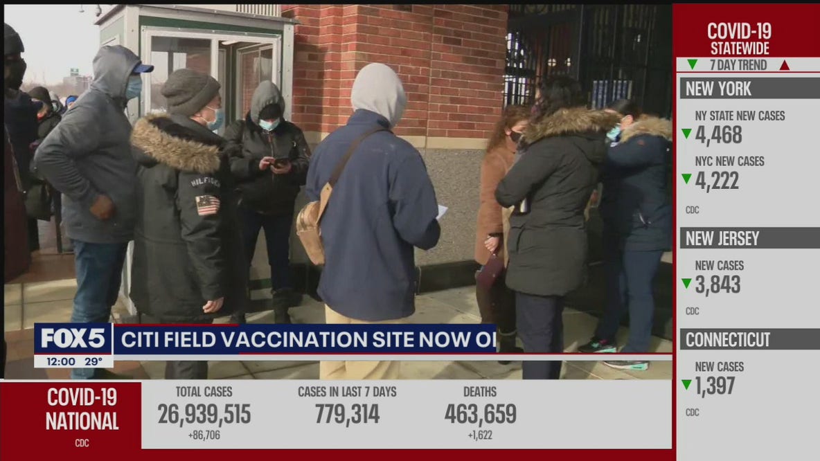 Citi Field opens as vaccination site