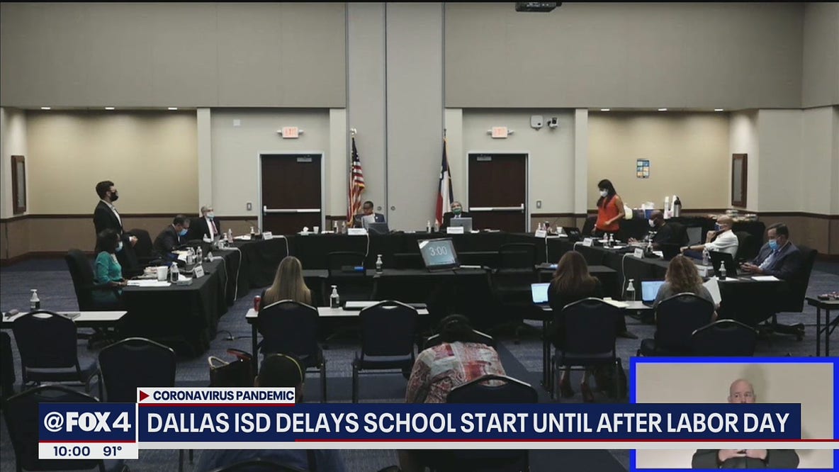 Dallas ISD Board of Trustees vote to delay start of school year until Sept. 8