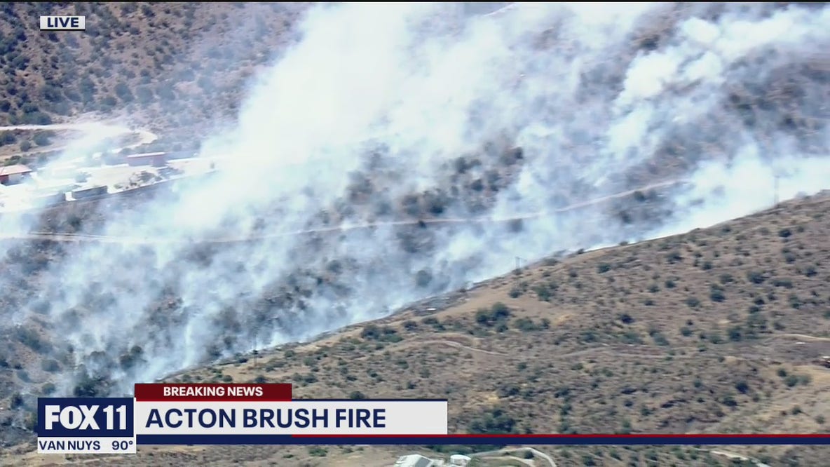 Brush fire sparks in Acton area