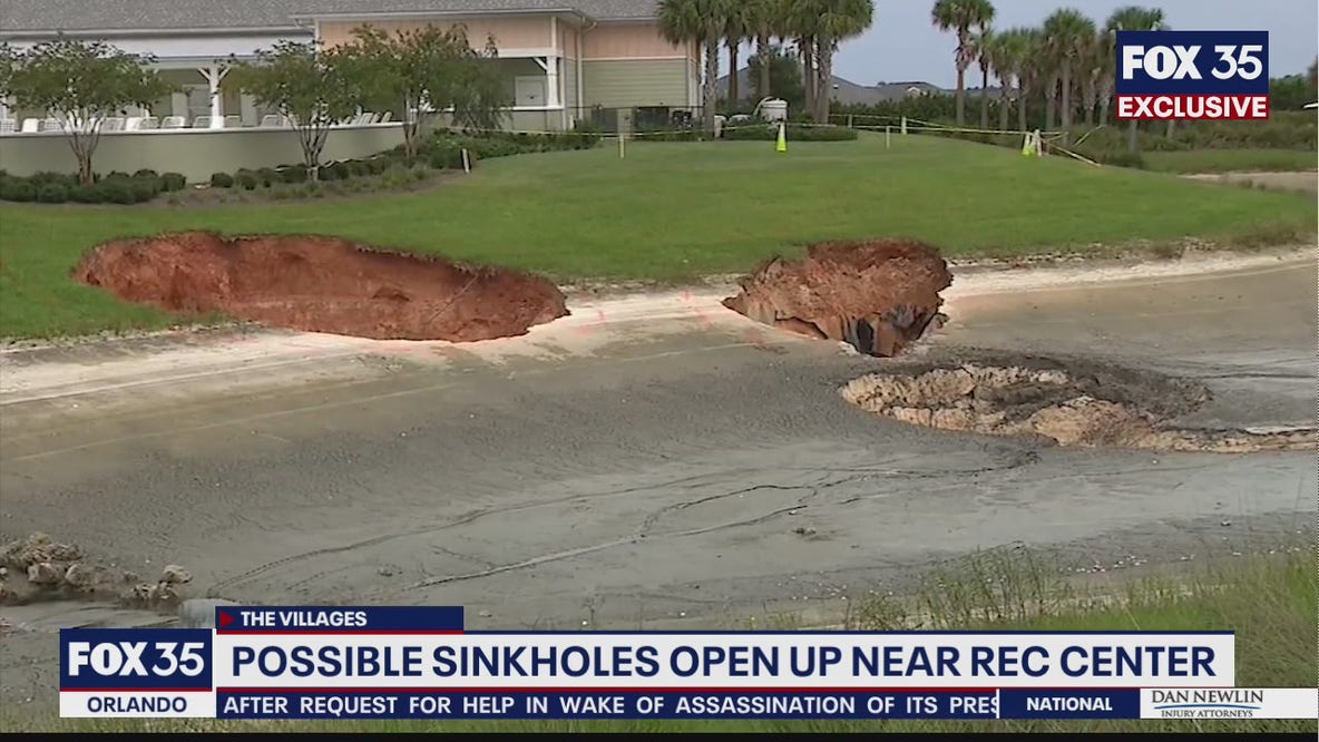 Possible sinkholes open up in The Villages