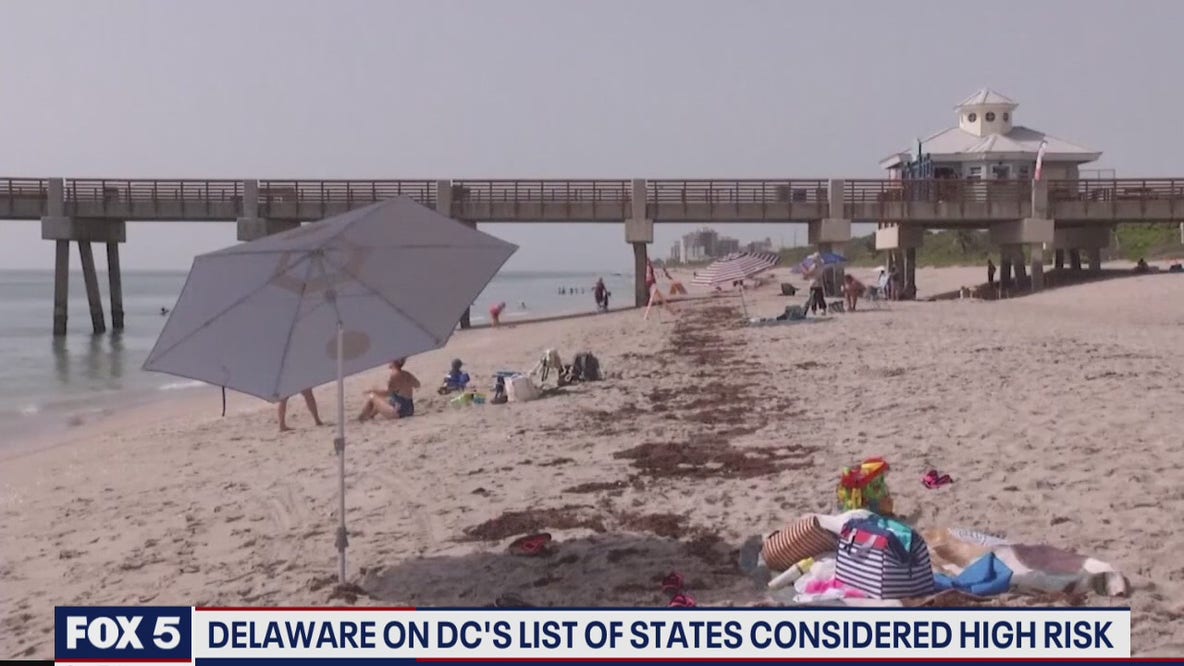 Delaware on DC's list of states considered high risk