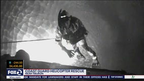 U.S. Coast Guard conducts helicopter rescue near Tiburon