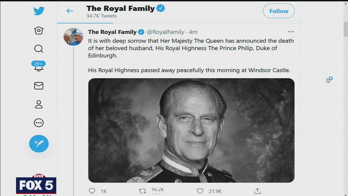 Prince Philip of England dies at 99