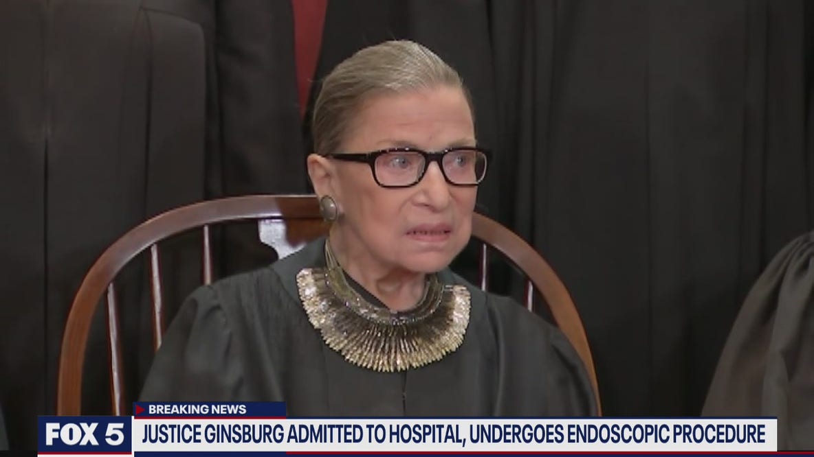Justice Ginsburg admitted to hospital