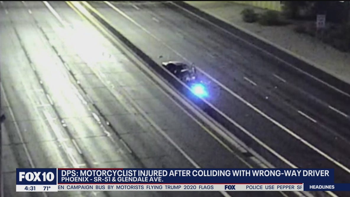 Motorcyclist injured in wrong-way crash on SR-51