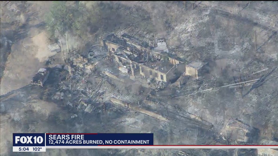 Sears Fire near Cave Creek prompts evacuations, 12,474 acres burned