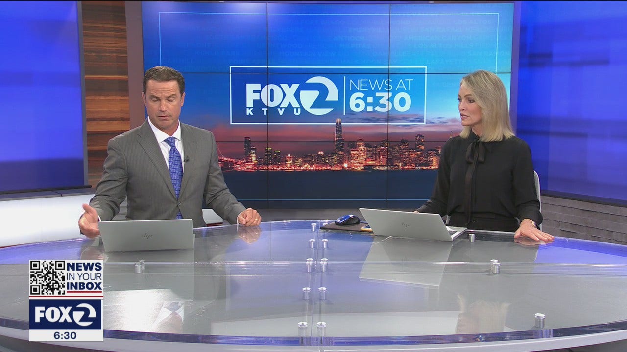 KTVU anchors pause newscast during rattling and rolling at Jack London