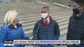 Boy Scout Troop 358 represented PA in virtual Inauguration Parade
